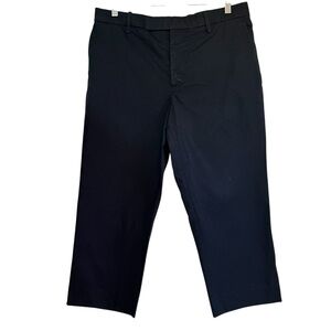MARNI navy blue cotton cropped chino trousers size 10 excellent condition